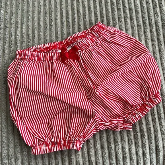 Carter's Red and White Striped Baby Shorts - Picture 1 of 2
